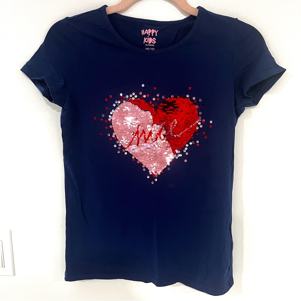 Tchibo Happy Kids Short Sleeve T-Shirt Girls Sz 146-152 (US 11-12)